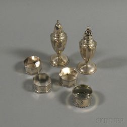 Six Small Pieces of Sterling Silver Tableware